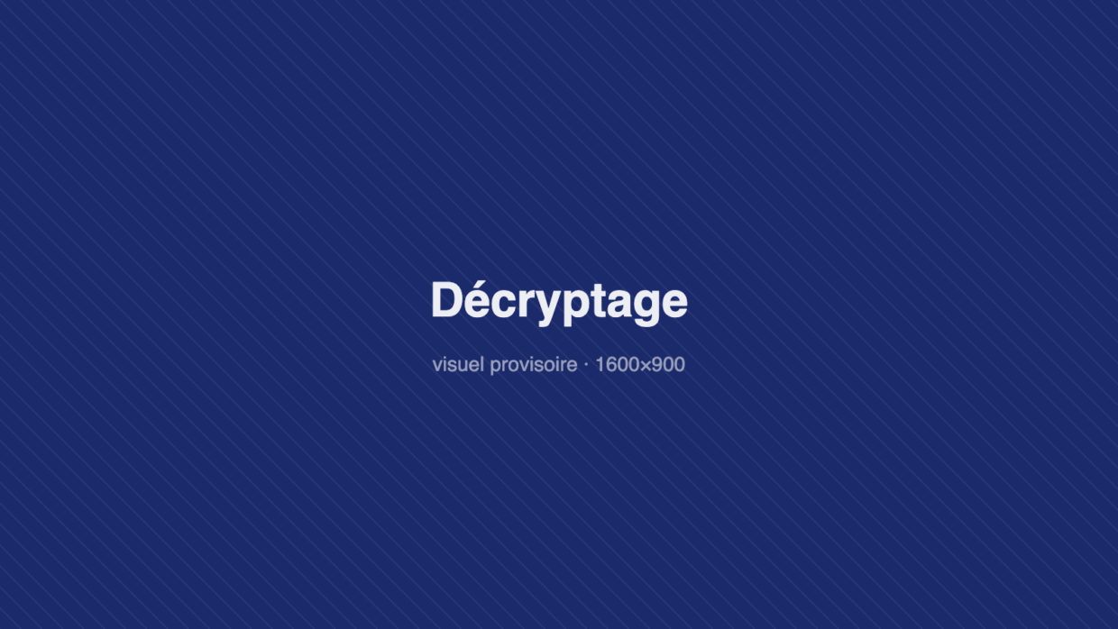 Bloc de couleur provisoire — Décryptage