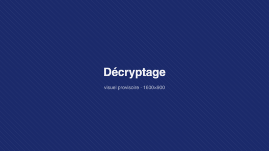 Bloc de couleur provisoire — Décryptage