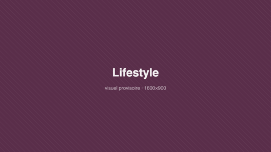 Bloc de couleur provisoire — Lifestyle