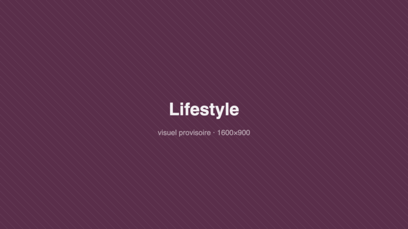 Bloc de couleur provisoire — Lifestyle