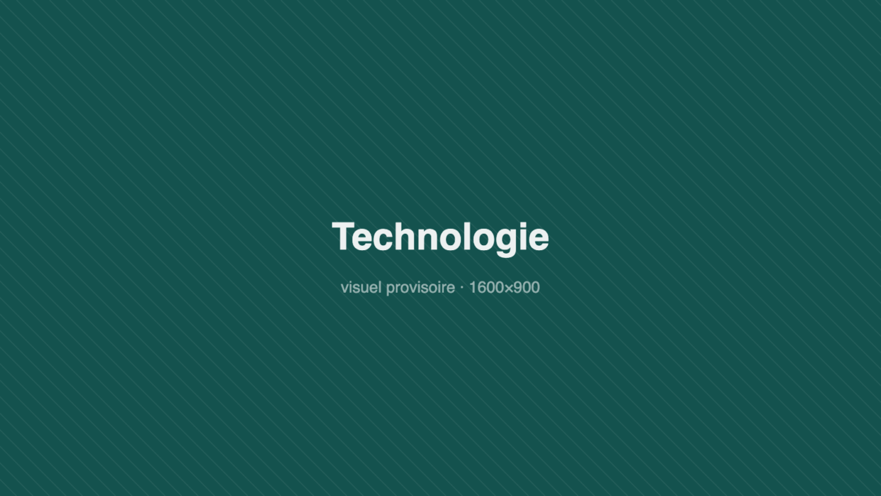 Bloc de couleur provisoire — Technologie